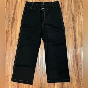 Back Beat NWOT White Black HIGH RISE Pants